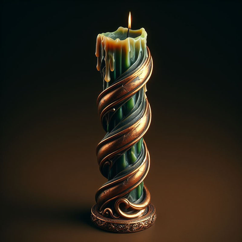 Candle Making Vinings - 蔓巻きツイストハイカラムキャンドルDIYシリコンモールド、芸術的な香りのキャンドル手作り石膏樹脂液体オーナメント作成用モールド