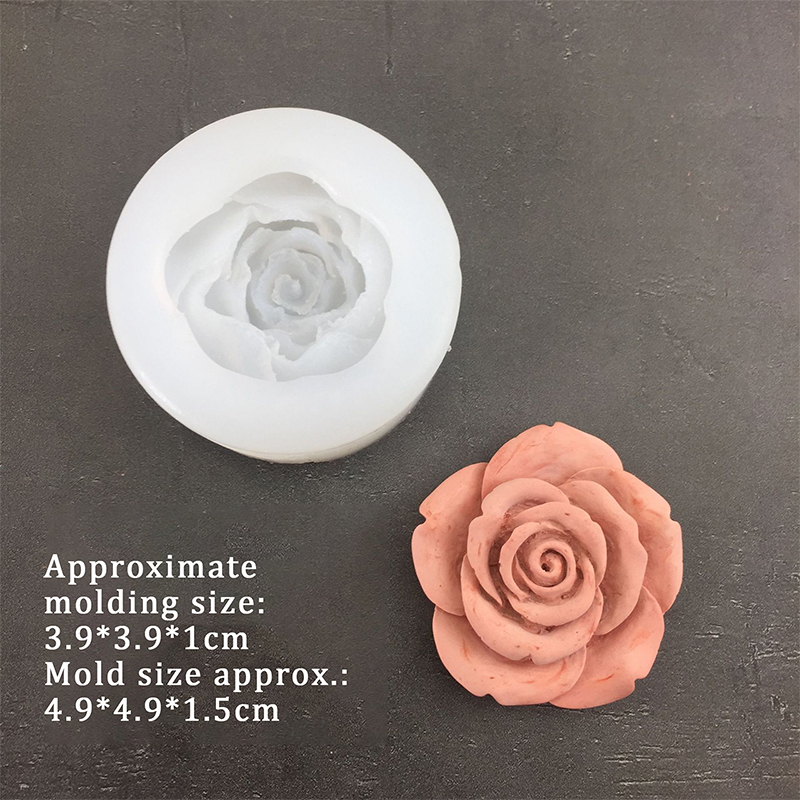 バラの形をした3Dシリコン型,葉,フォンダン,チョコレート型 - Candle Making Supplies のレビューと価格