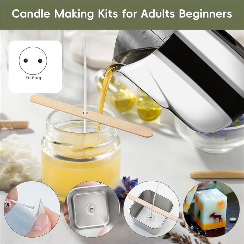 A96K-キャンドル製造キット（ホットプレート付き）、初心者 - Candle Making Kit For Beginners のレビューと価格
