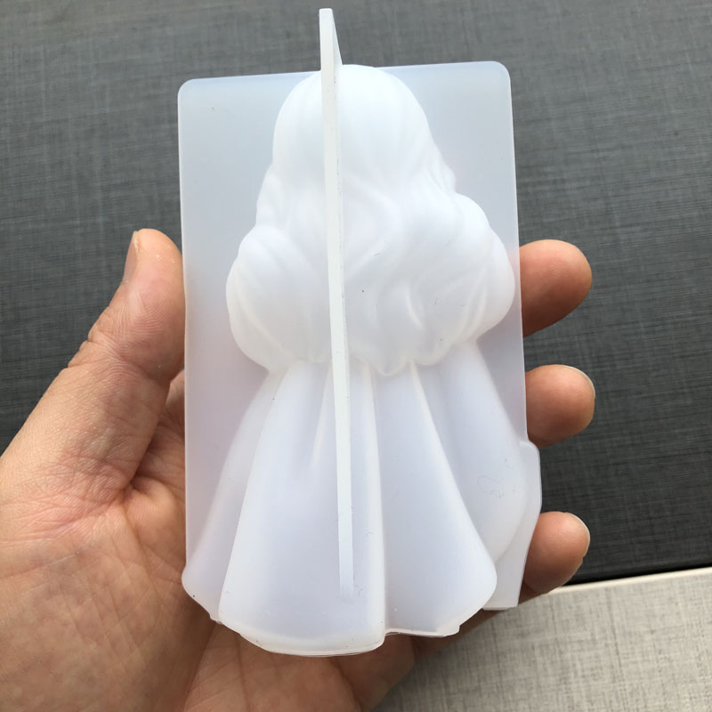 3D かわいいプリンセスシリコーンキャンドルモールド天使の女 - Candle Making Supplies のレビューと価格