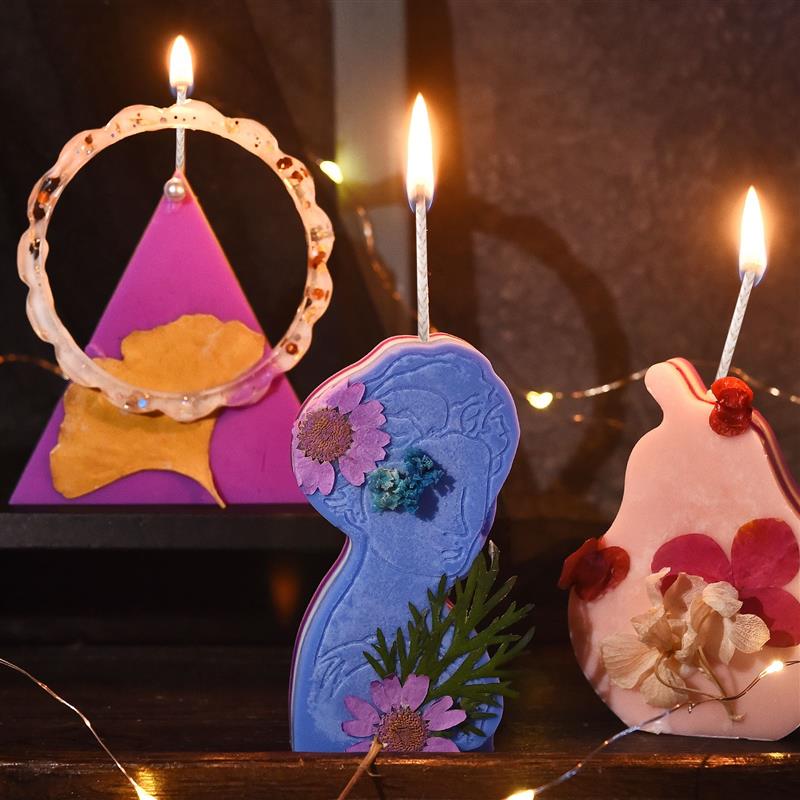 キャンドル作り用のスモークコットンワックスライン,エンボス加 - Candle Making Video のレビューと価格
