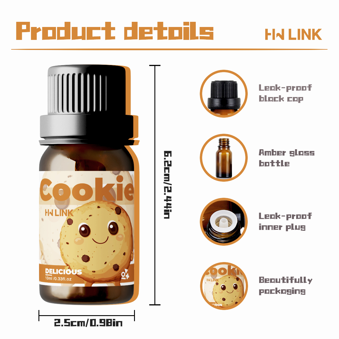 10ml クッキー型フレグランスオイル、キャンドル作り用、長 - Candle Making Supplies のレビューと価格