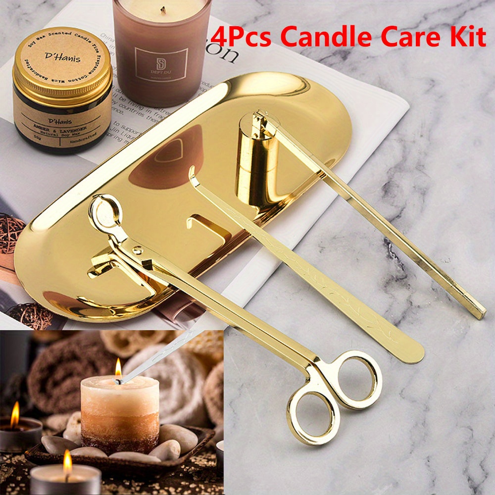 4 ピース/セット高級キャンドルケアキットステンレス鋼芯トリ - Candle Making Supplies のレビューと価格