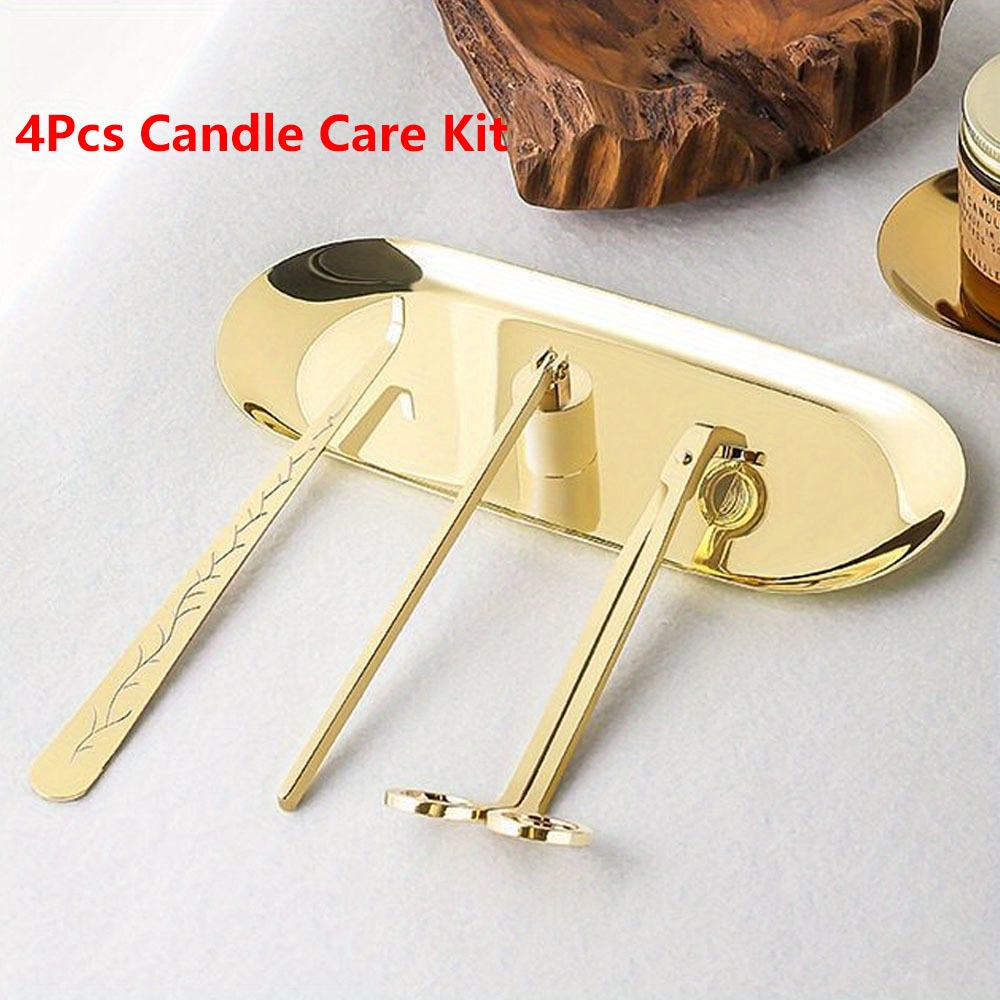 4 ピース/セット高級キャンドルケアキットステンレス鋼芯トリ - Candle Making Supplies のレビューと価格