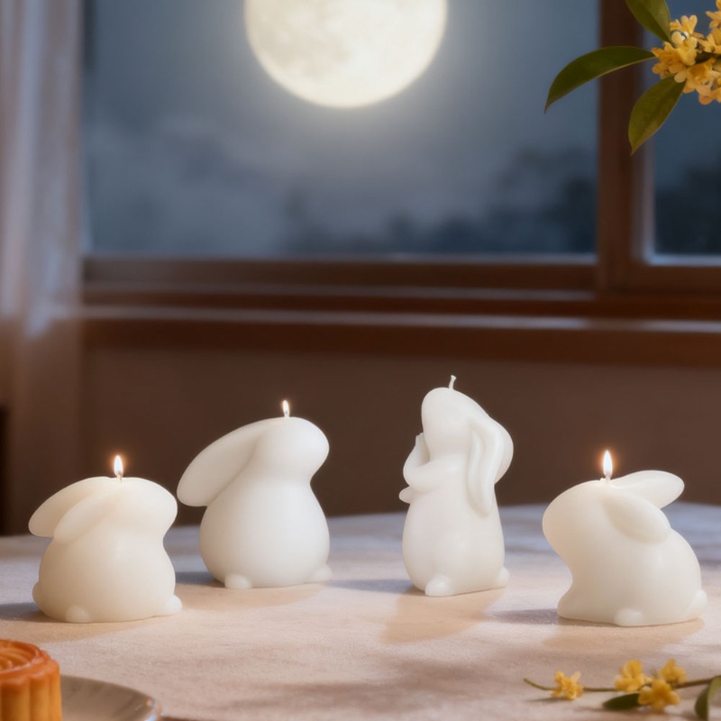 イースターウサギの香りのキャンドルシリコンモールド手作り3D - Candle Making Gel Wax のレビューと価格