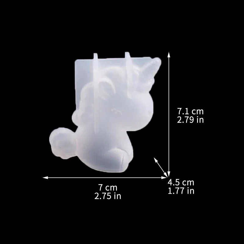 3D 幾何学的なシリコーンユニコーン猫鹿クマ型ソープキャンド - Candle Making Supplies のレビューと価格