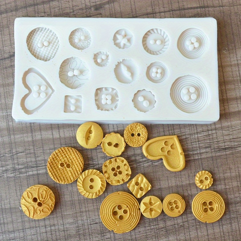 ボタン型シリコンモールド シリコンモールド 石鹸やキャンドル - Candle Making Supplies のレビューと価格