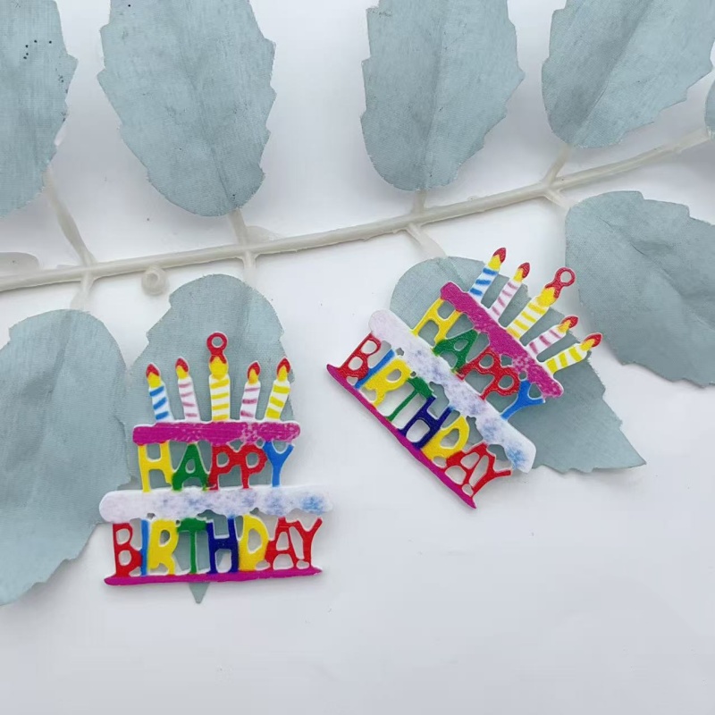 10個入り カラフルなハッピーバースデーケーキ アクリルチャ - Candle Making Date のレビューと価格