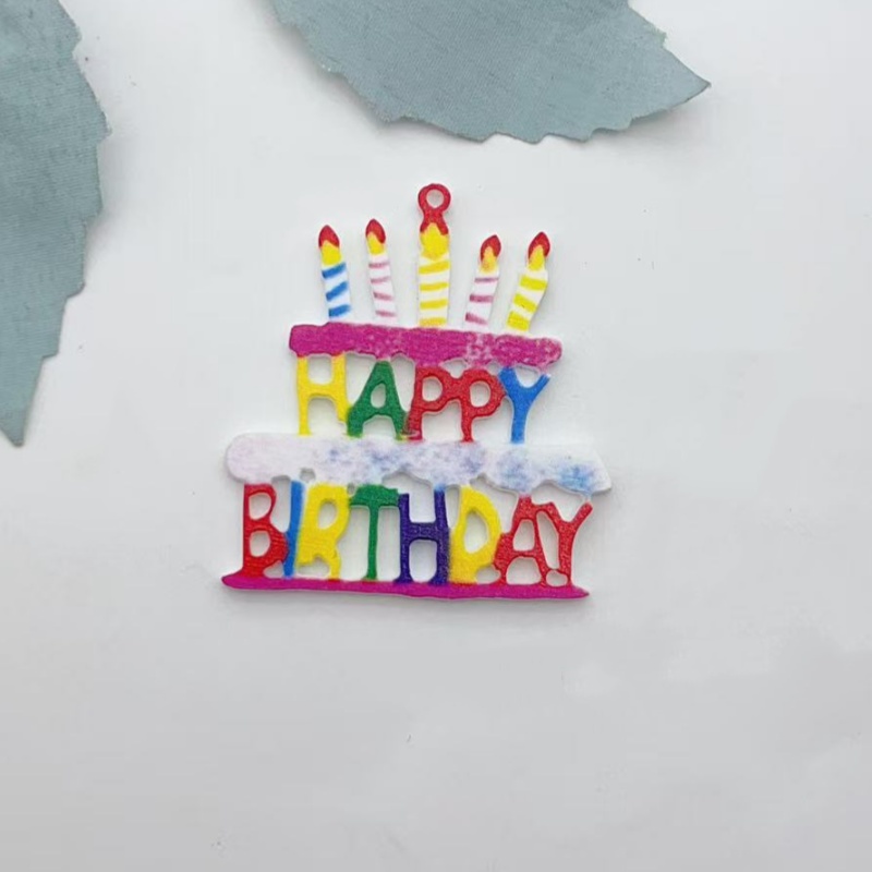 10個入り カラフルなハッピーバースデーケーキ アクリルチャ - Candle Making Date のレビューと価格
