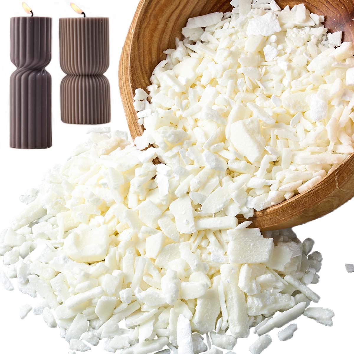 1 ポンドピュアホワイト大豆ワックス DIY 手作りキャンド - Candle Making Products のレビューと価格
