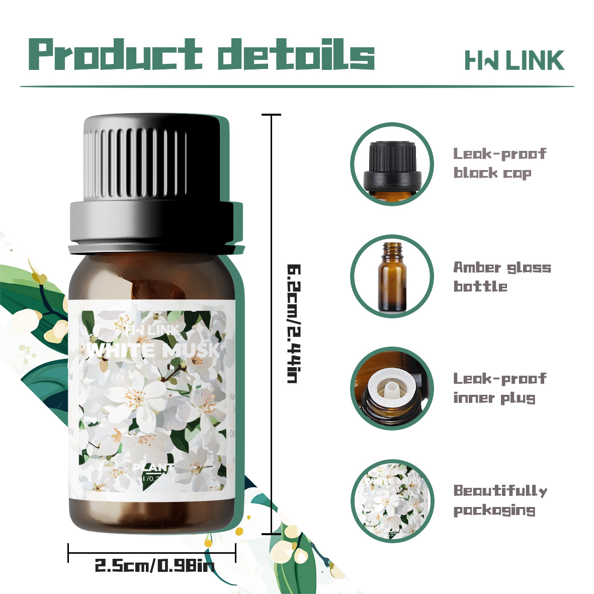 10ml ホワイトムスクフレグランスオイル 女性用 加湿器、 - Candle Making Supplies のレビューと価格