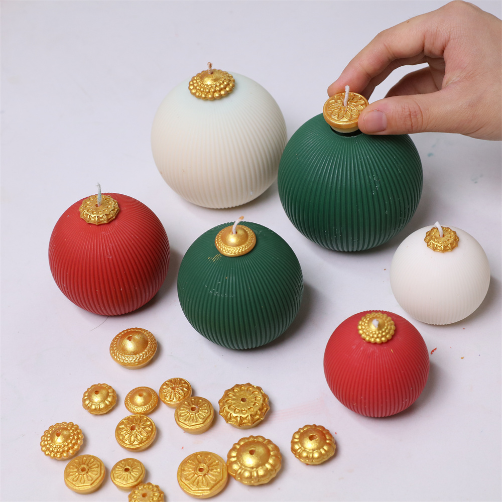 ニコールクリスマスボールキャンドルシリコーン型 DIY 香り - Candle Making Products のレビューと価格