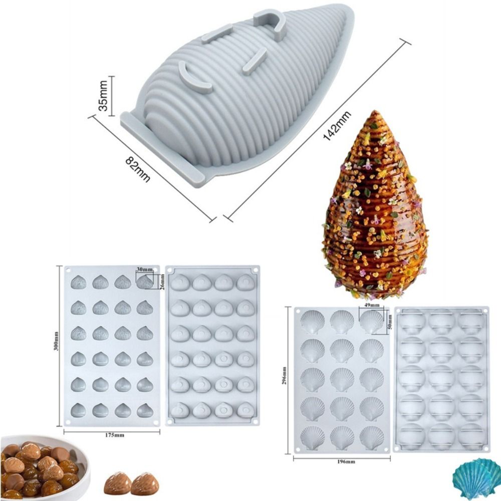 シリコーン素材弁当ケーキシリコーン型石膏製造プリン型 3D  - Candle Making Supplies のレビューと価格