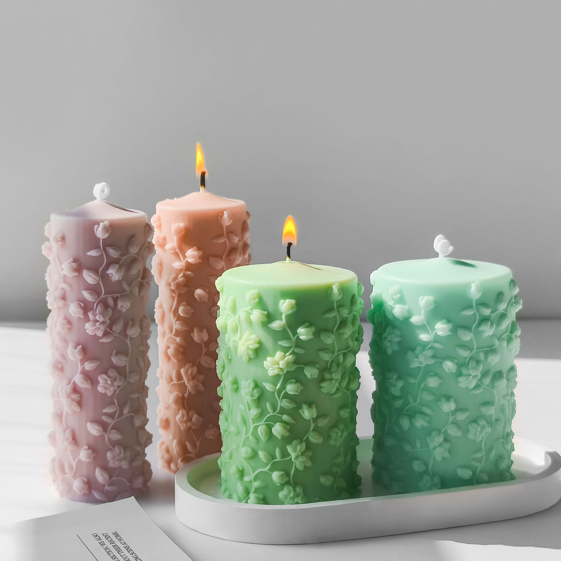 3D円筒形のつる型,日曜大工のアロマキャンドル,石膏,手作り - Candle Making Vinings のレビューと価格
