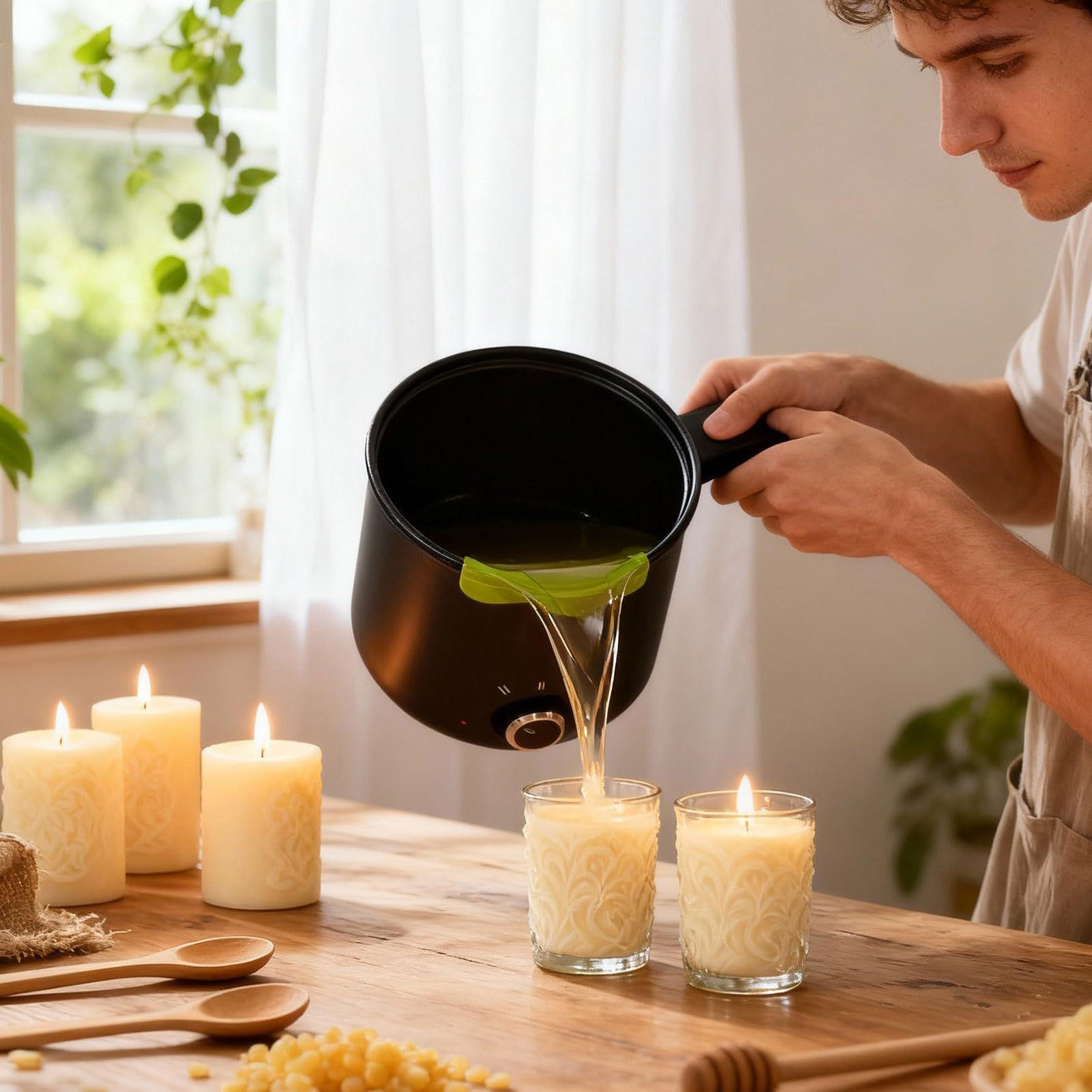 キャンドルワックス溶解ポット 1.5L 大型ステンレス製電気 - Candle Making Products のレビューと価格