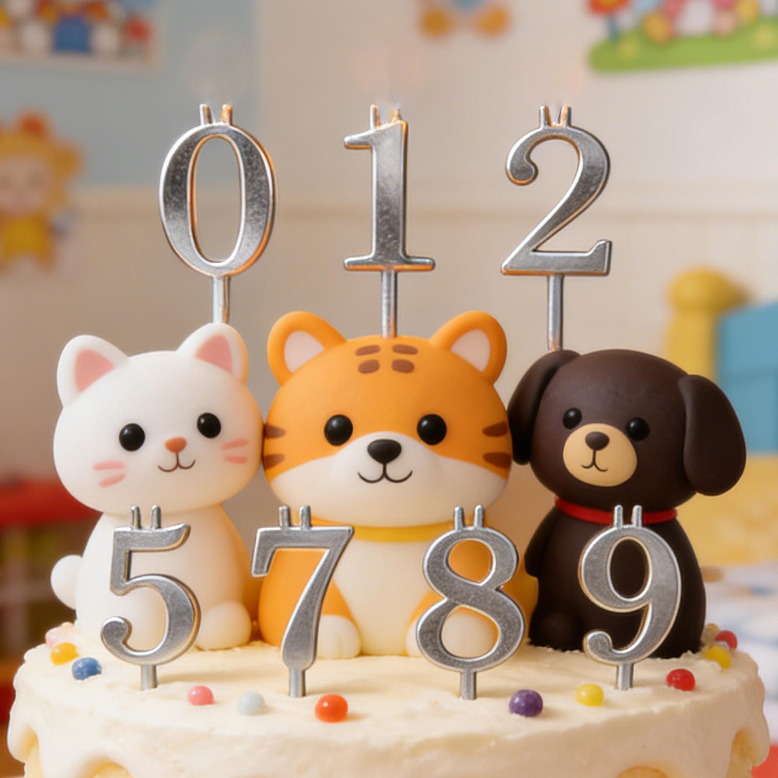 10個入り 0-9 数字ケーキトッパー メタルナンバーキャン - Candle Making Supplies のレビューと価格